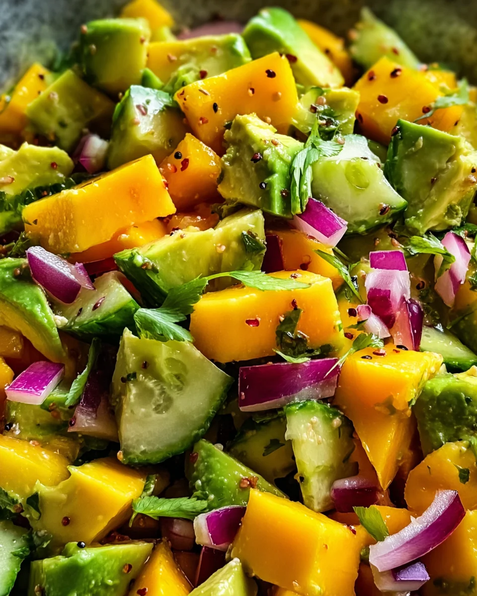 Avocado Mango Salad 18 Avocado