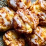 Baked Apple Fritters with Glaze 22 Baked Apple Fritters with Glaze