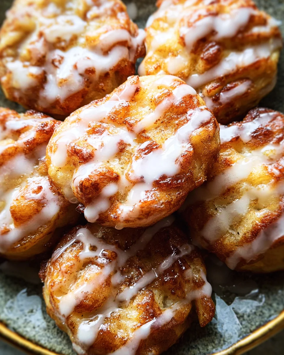 Baked Apple Fritters with Glaze 20 Baked