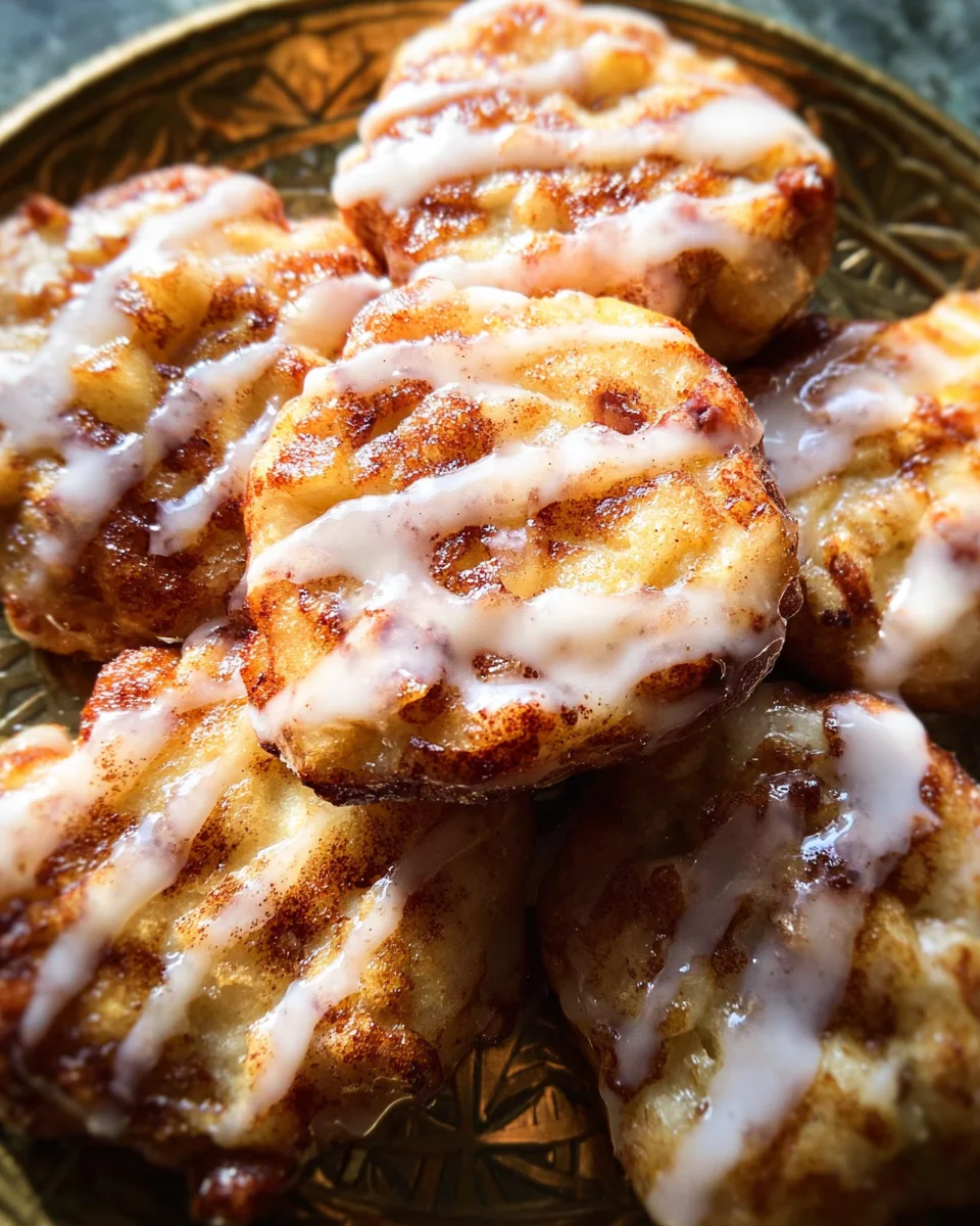Baked Apple Fritters with Glaze 21 Baked