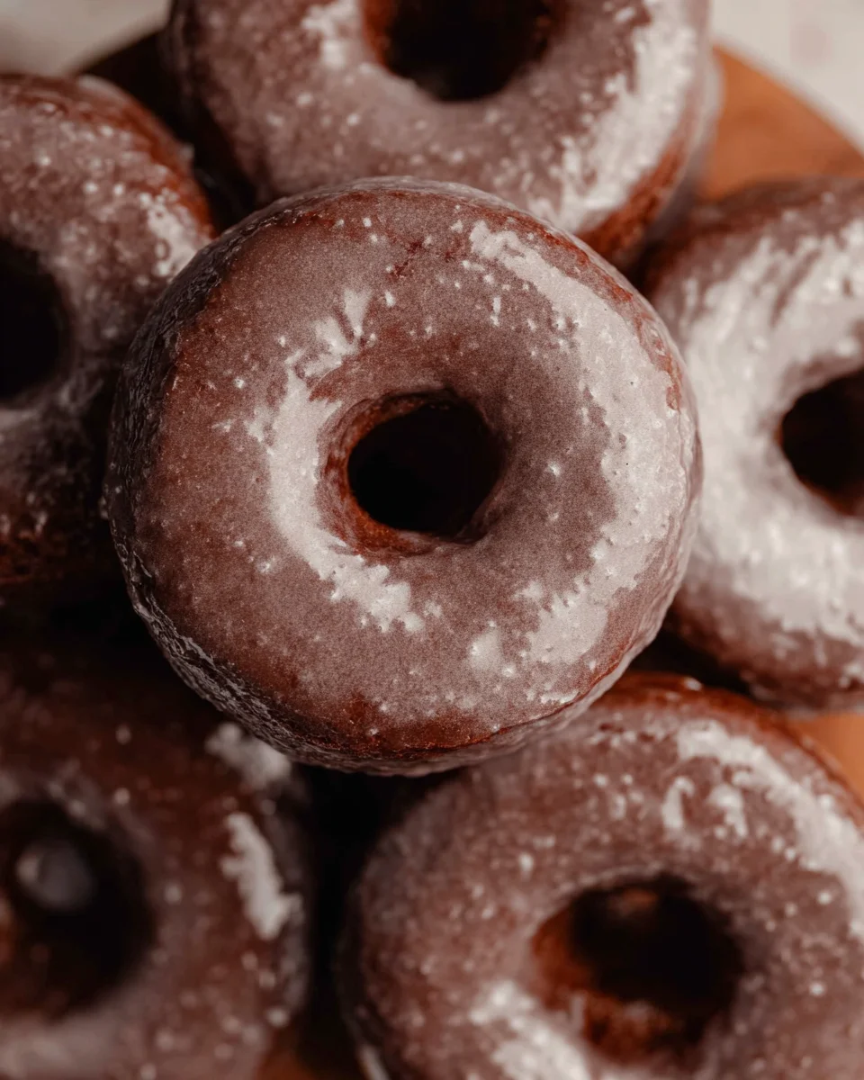 Baked Chocolate Cake Doughnuts