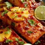 Baked Pineapple Salmon