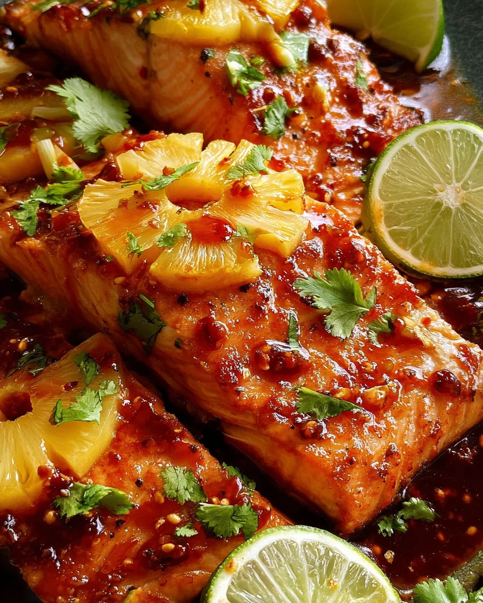 Baked Pineapple Salmon