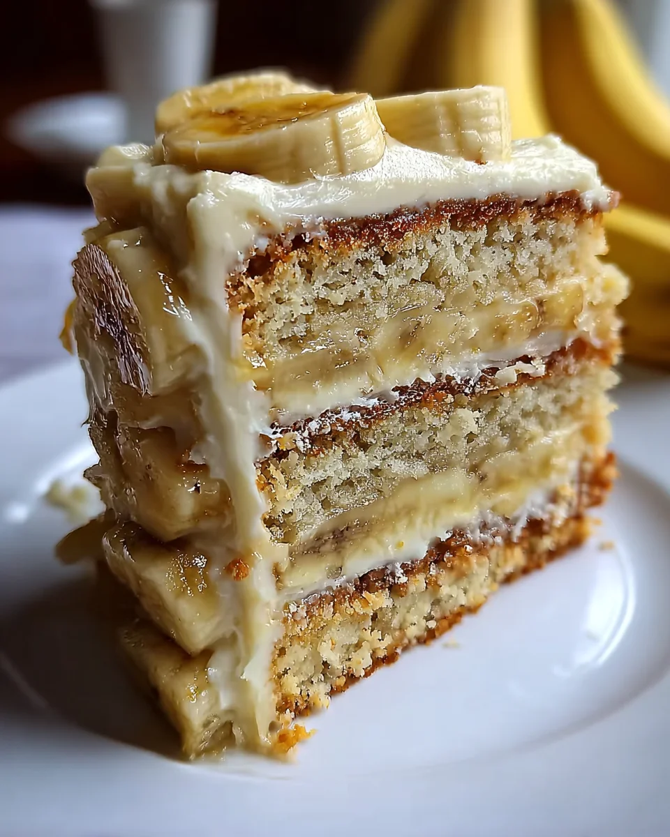 Banana Cake with Cream Cheese Frosting 26 Banana