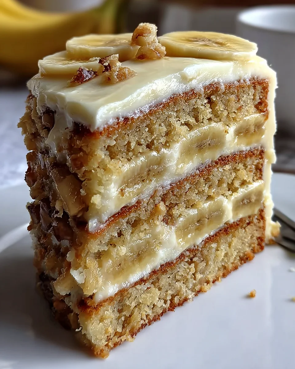 Banana Cake with Cream Cheese Frosting 27 Banana