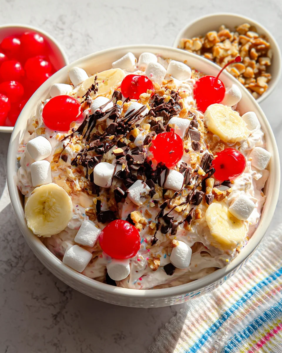 Banana Split Fluff Salad 19 Banana