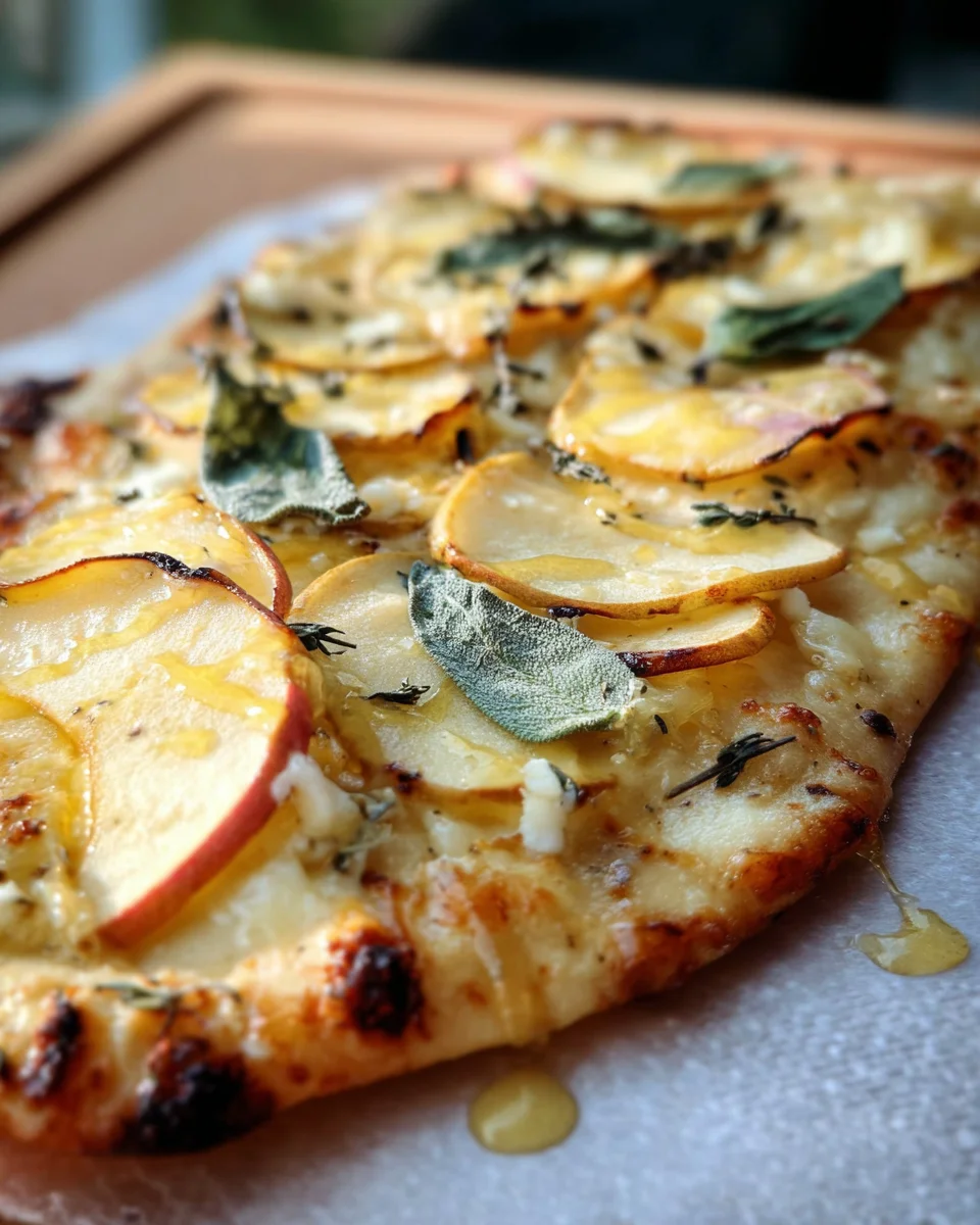 Brie and Apple Flatbread