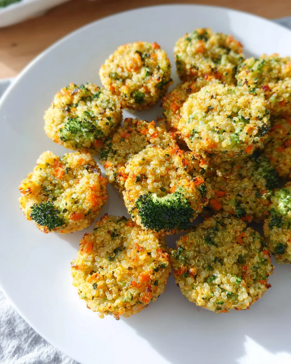 Cheesy Broccoli Quinoa Bites 17 Cheesy