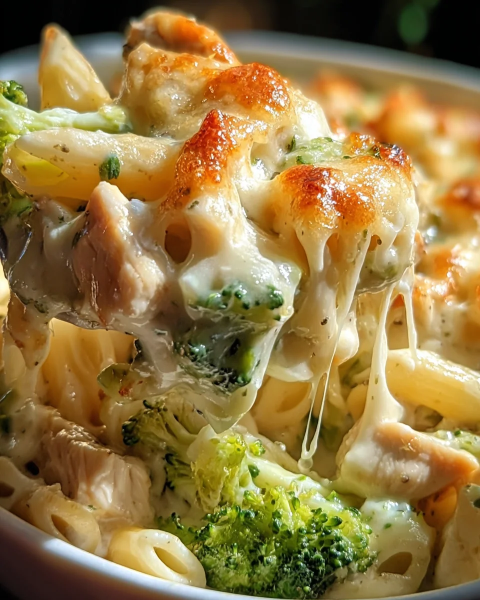 Chicken and Broccoli Alfredo Bake