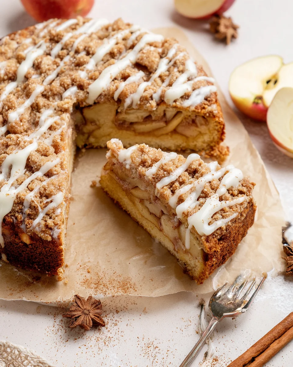 Cinnamon Apple Crumb Cake