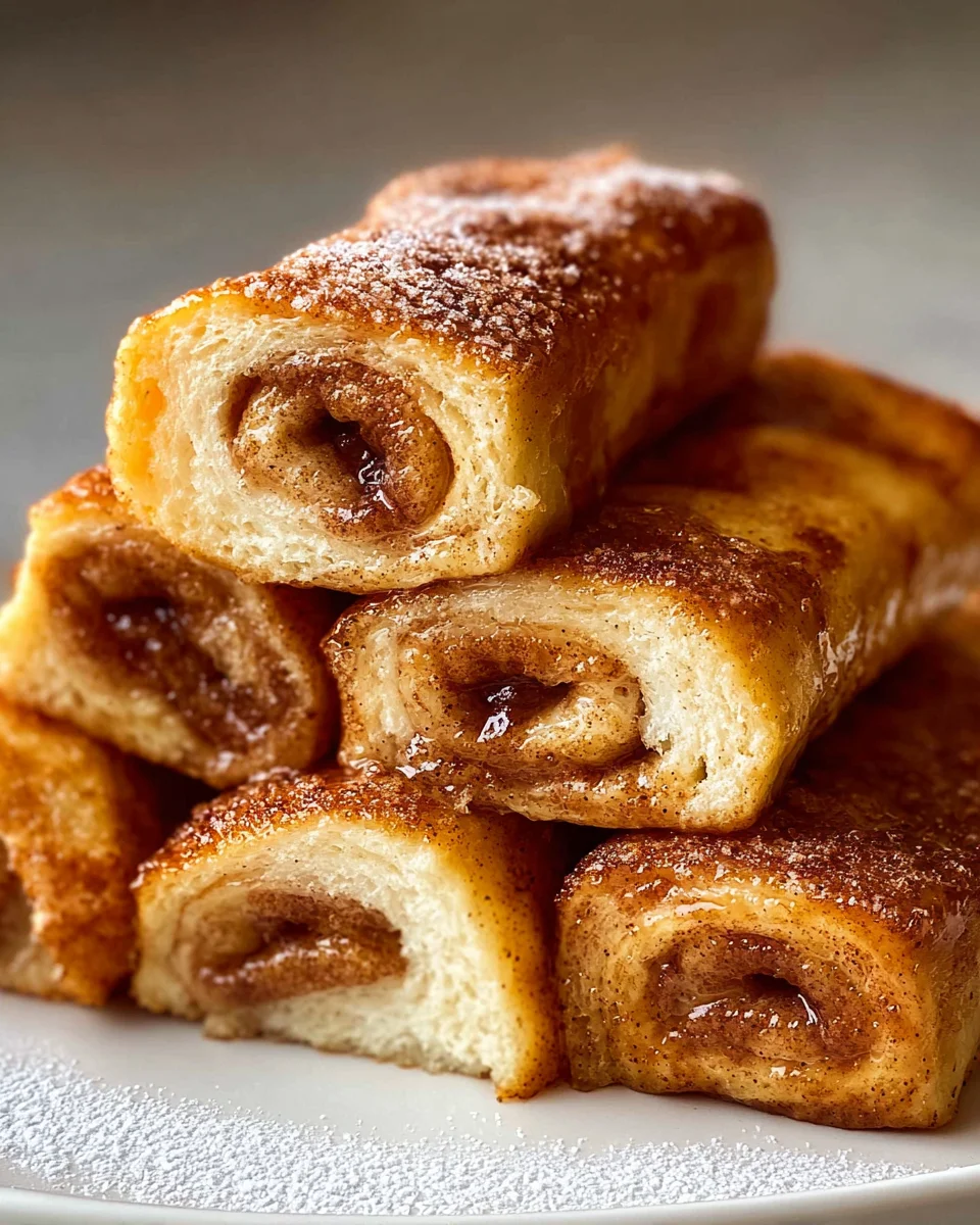 Cinnamon Roll French Toast Roll-Ups