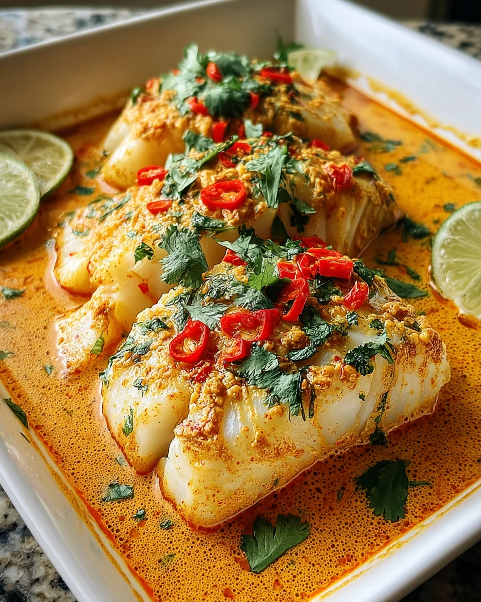 Coconut Curry Baked Cod