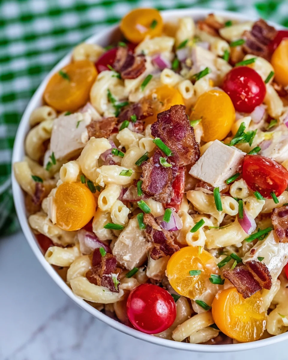 Crack Chicken Pasta Salad
