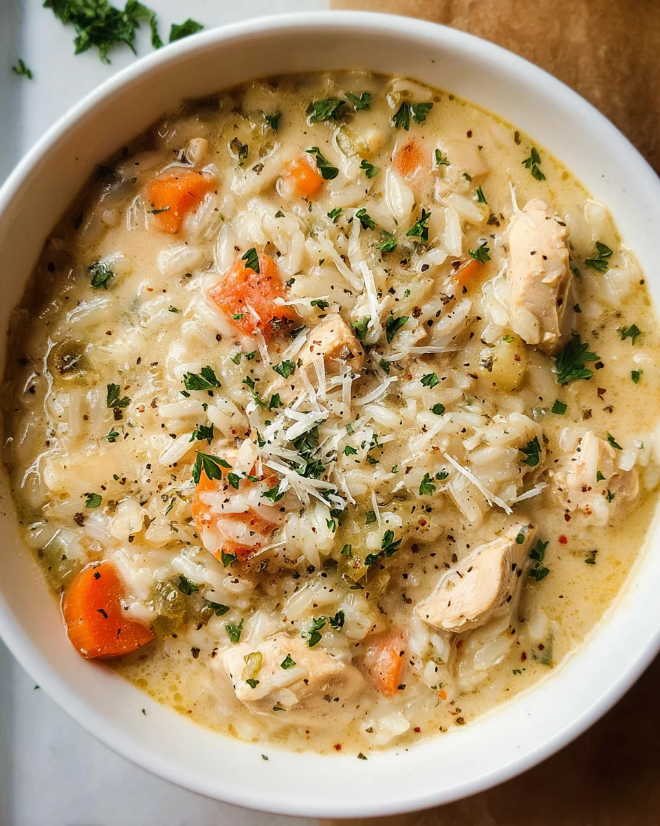 Creamy Chicken and Rice Soup