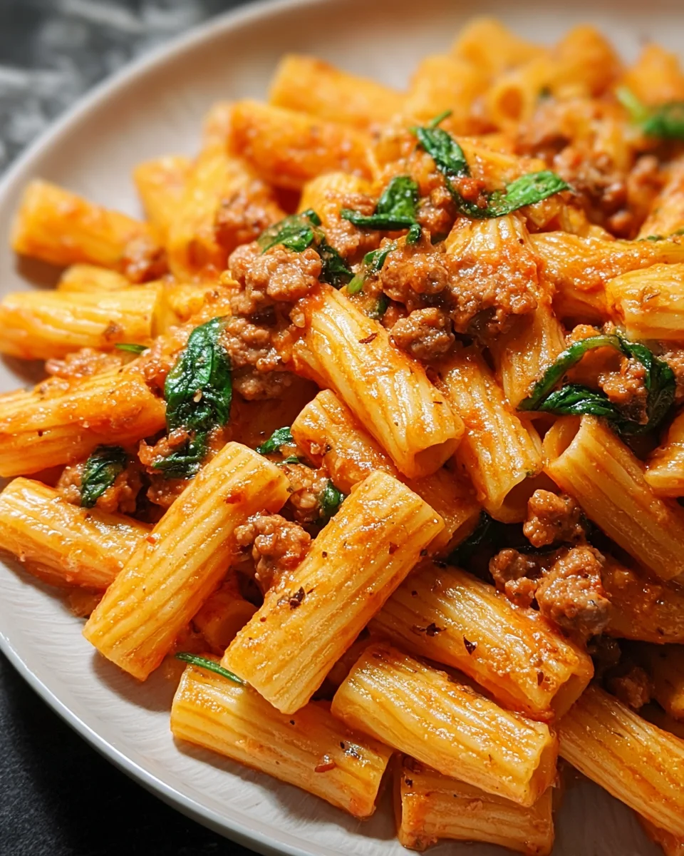 Creamy Sausage Rigatoni 21 Creamy