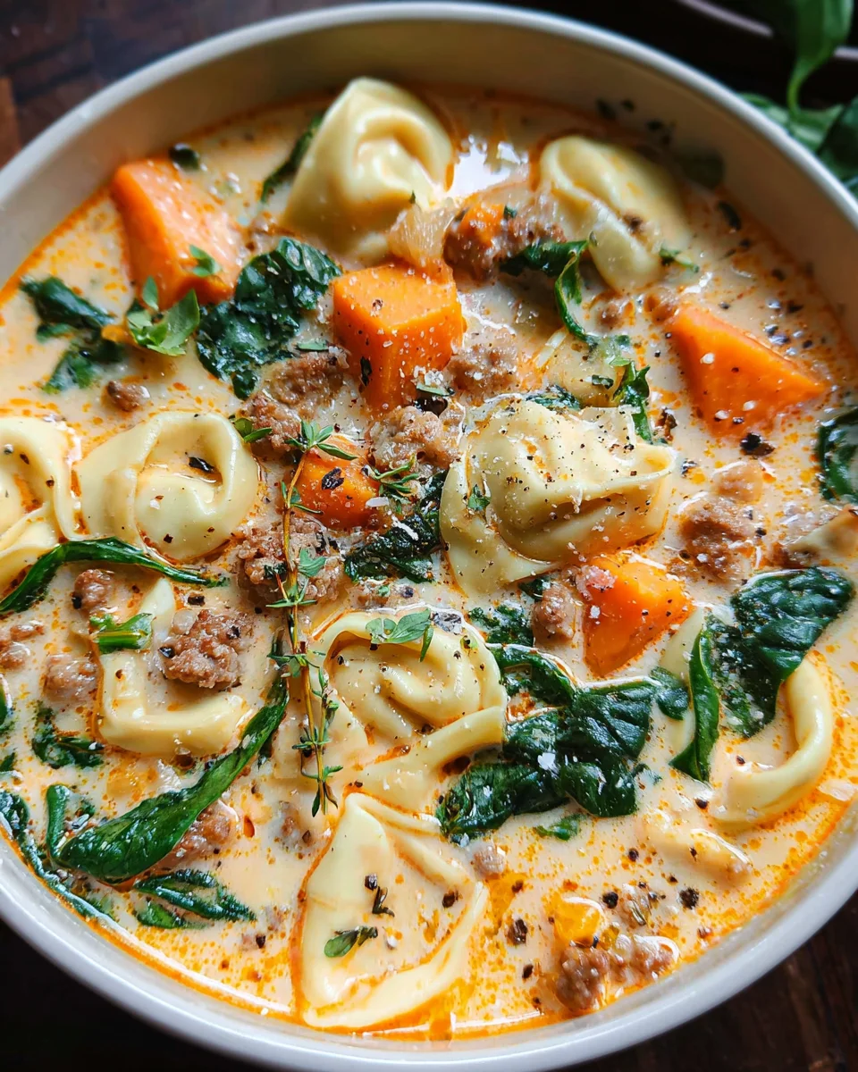 Creamy Sausage Tortellini Soup 23 Creamy