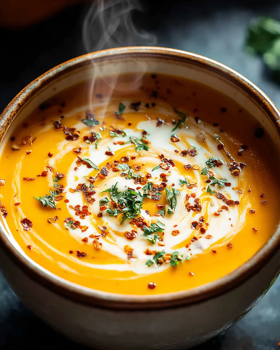 Easy Butternut Squash and Sweet Potato Soup