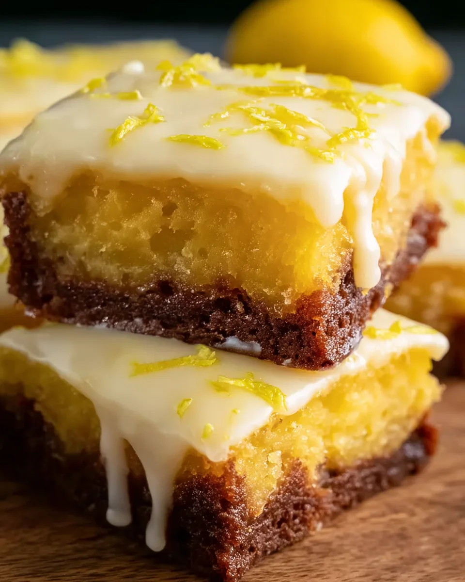 Easy Lemon Brownies Recipe 23 Easy