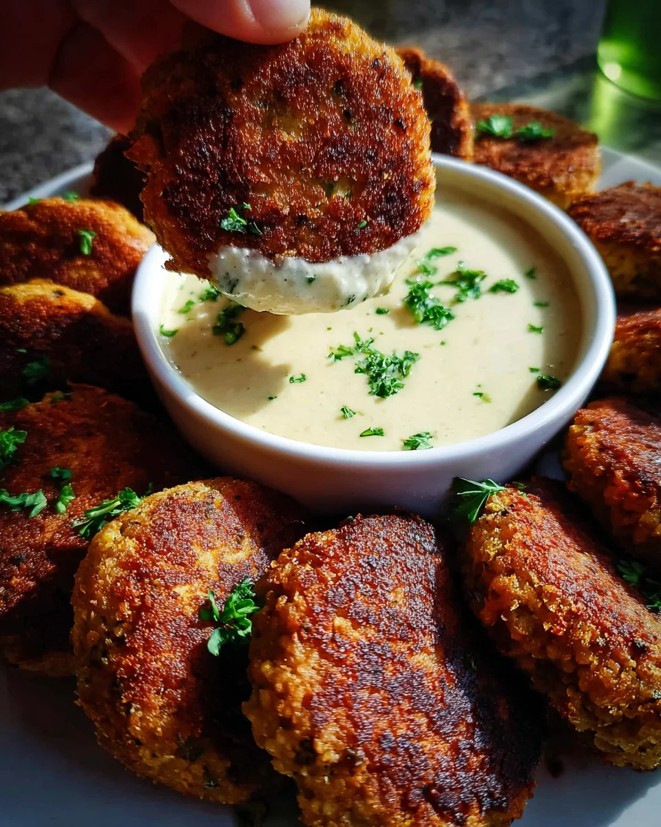 Easy Lentil Patties (with Lemon Tahini Dip) 26 Easy