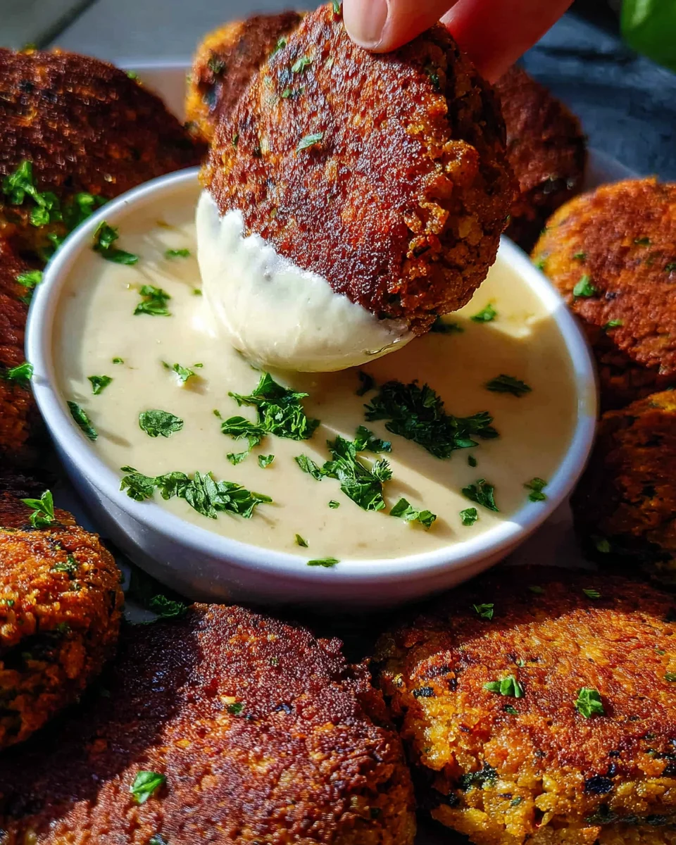 Easy Lentil Patties (with Lemon Tahini Dip) 27 Easy