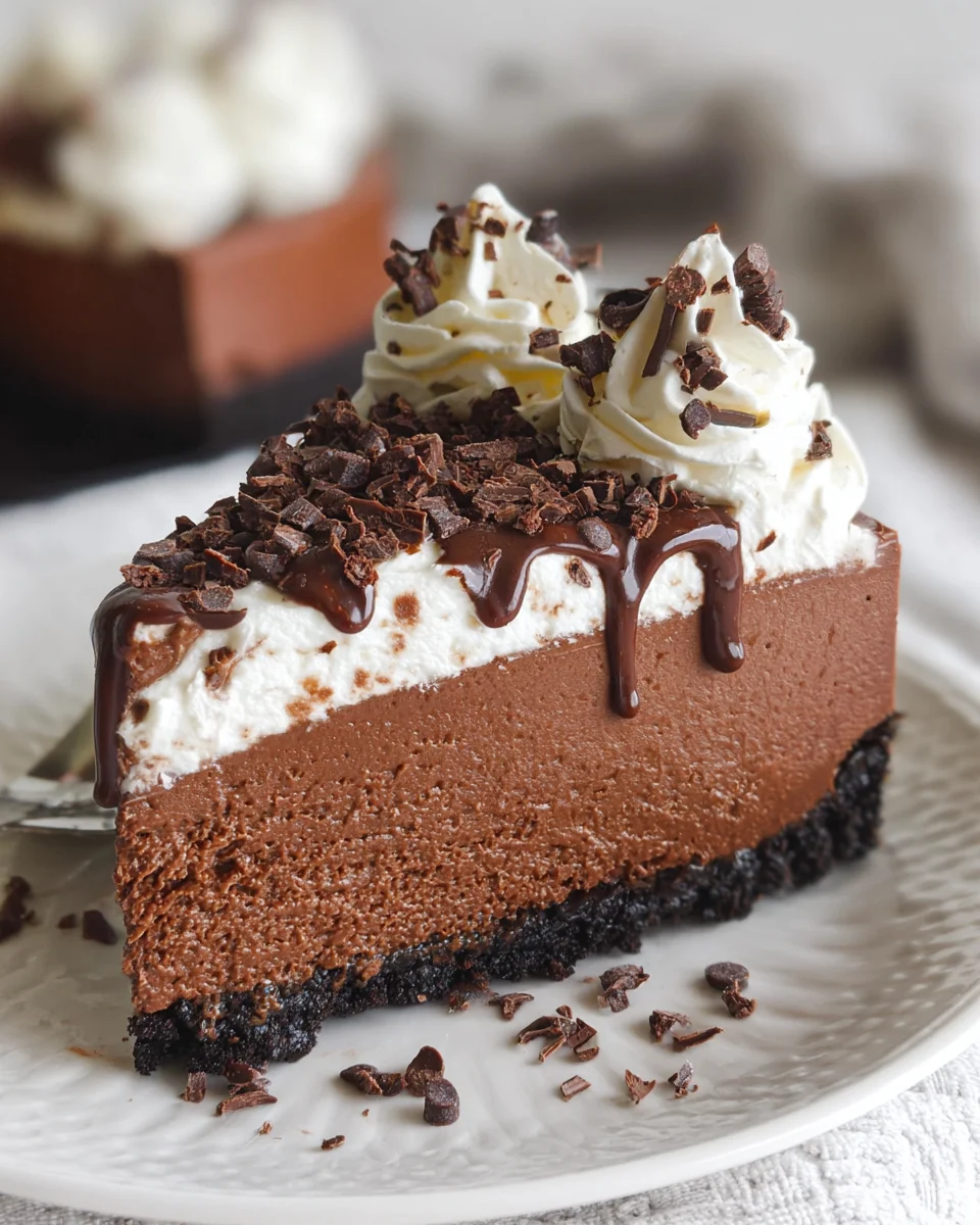 Easy No Bake Chocolate Cheesecake 24 Easy