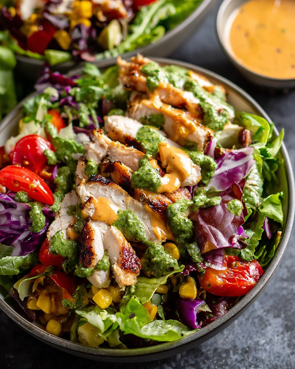 Fiesta Ranch Salad with Salsa Verde Chicken 13 Fiesta