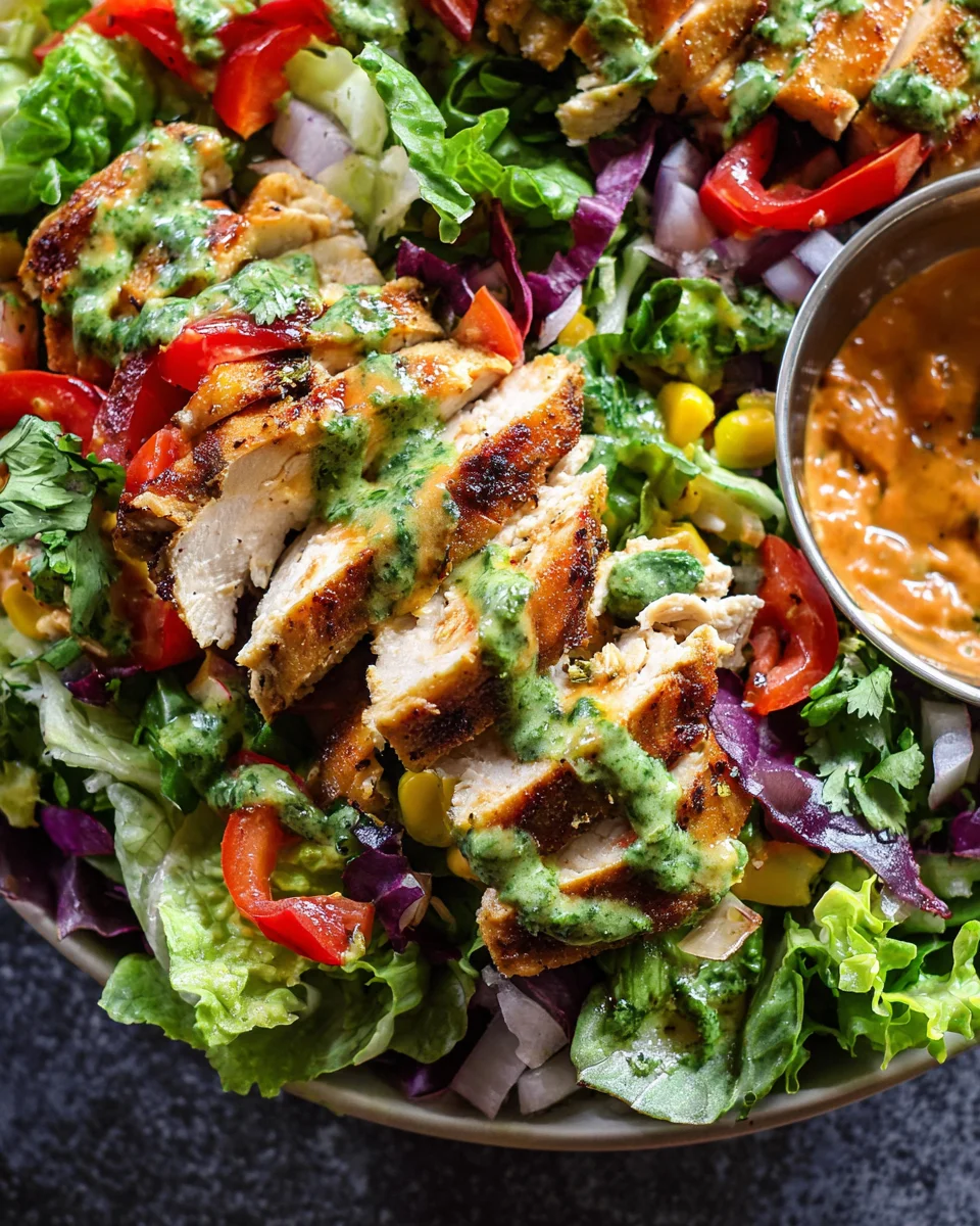 Fiesta Ranch Salad with Salsa Verde Chicken 14 Fiesta