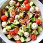 Fresh Cucumber Caprese Salad 22 Fresh Cucumber Caprese Salad