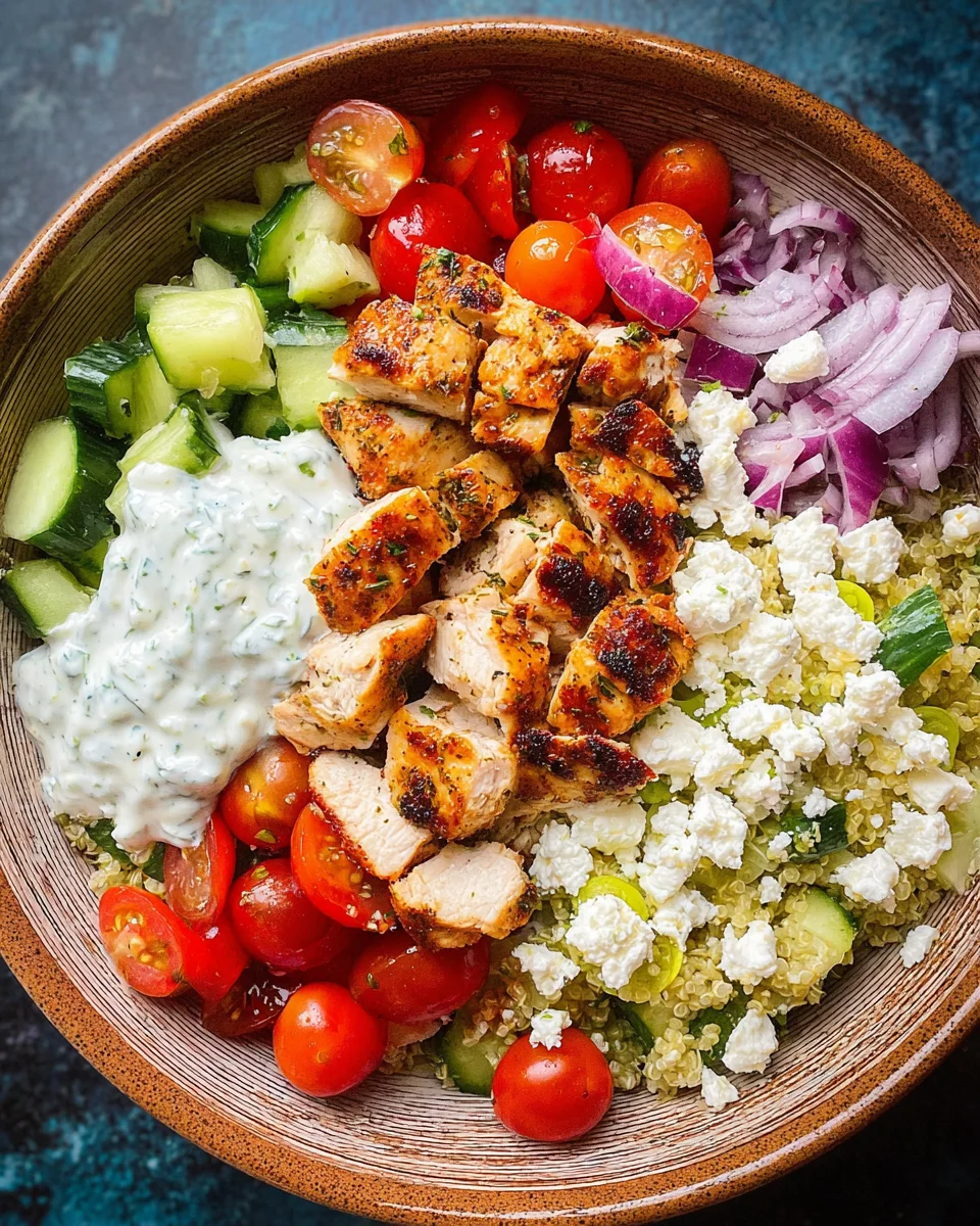 Greek Chicken Bowls