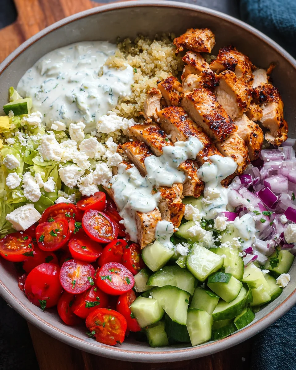 Greek Chicken Bowls 31 Greek