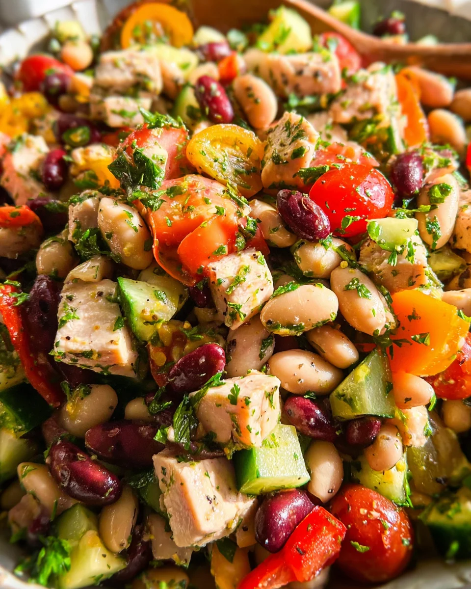 High-Protein Dense Bean Salad with Chicken 21 High-Protein