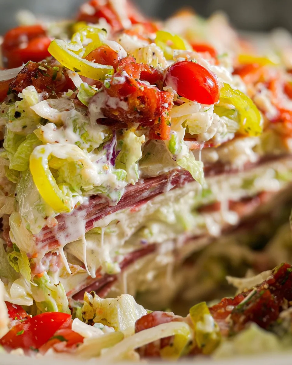 Italian Grinder Salad (Chopped Sub Salad)