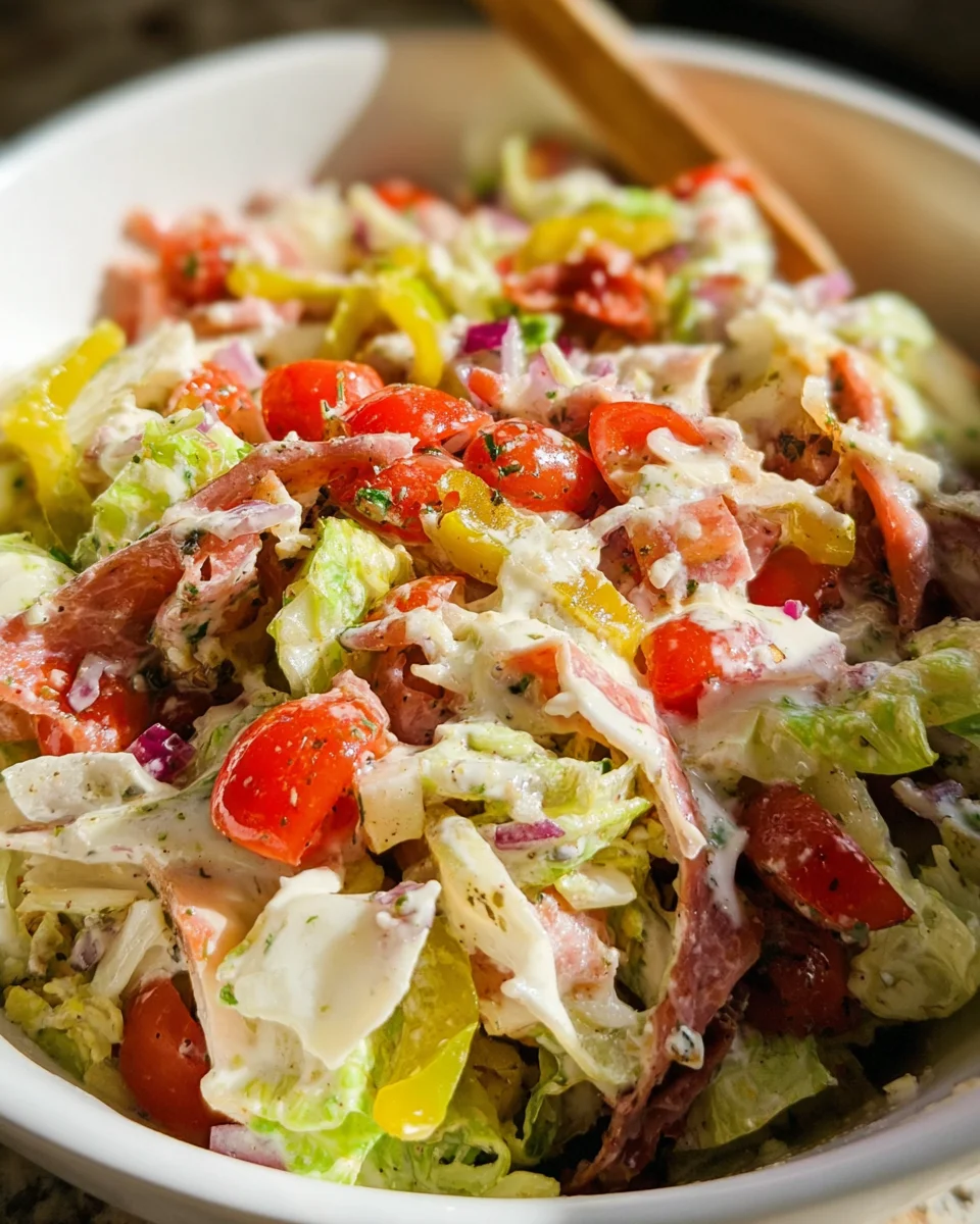 Italian Grinder Salad (Chopped Sub Salad) 25 Italian