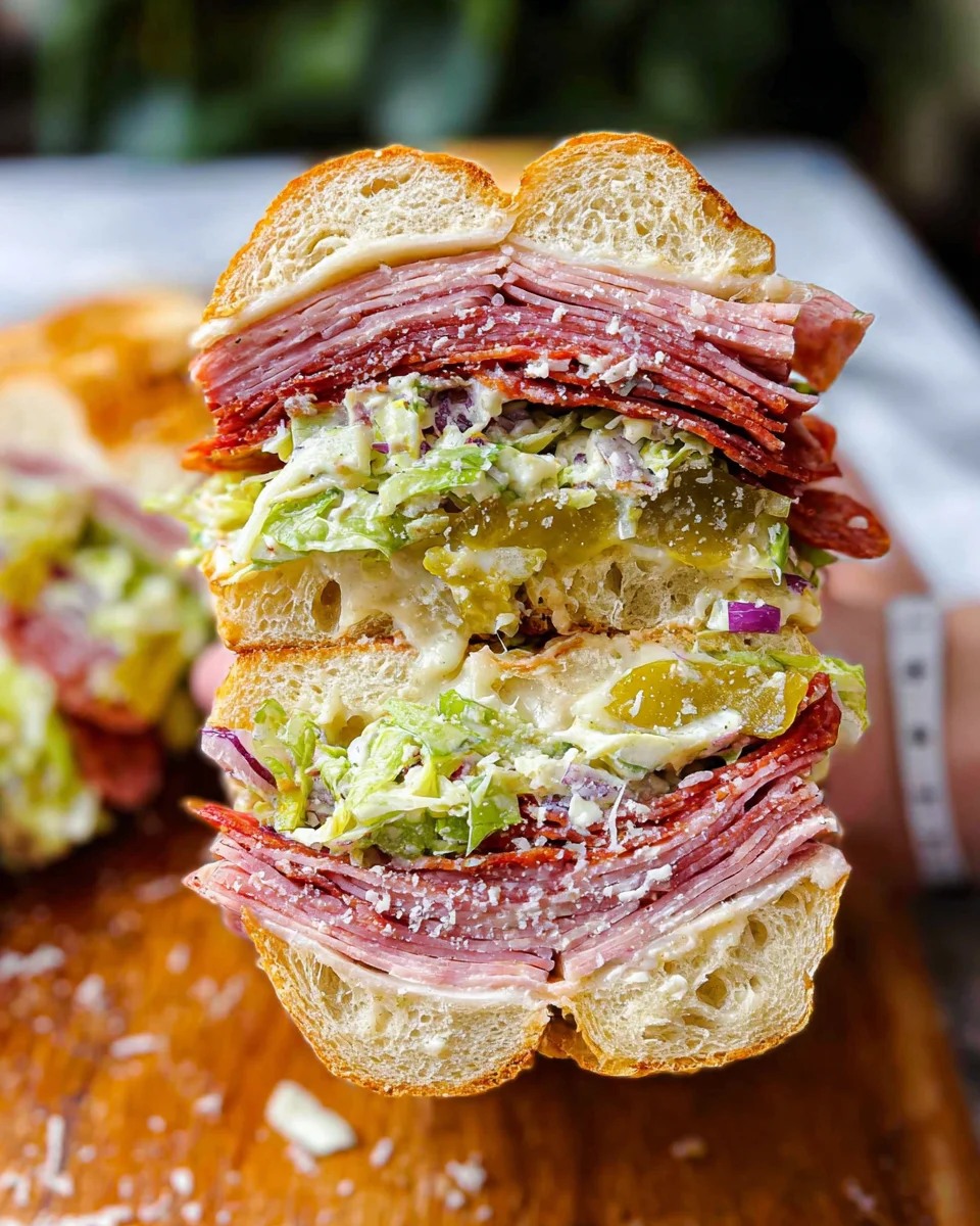 Italian Grinder Salad Sandwich (TikTok Viral Recipe)