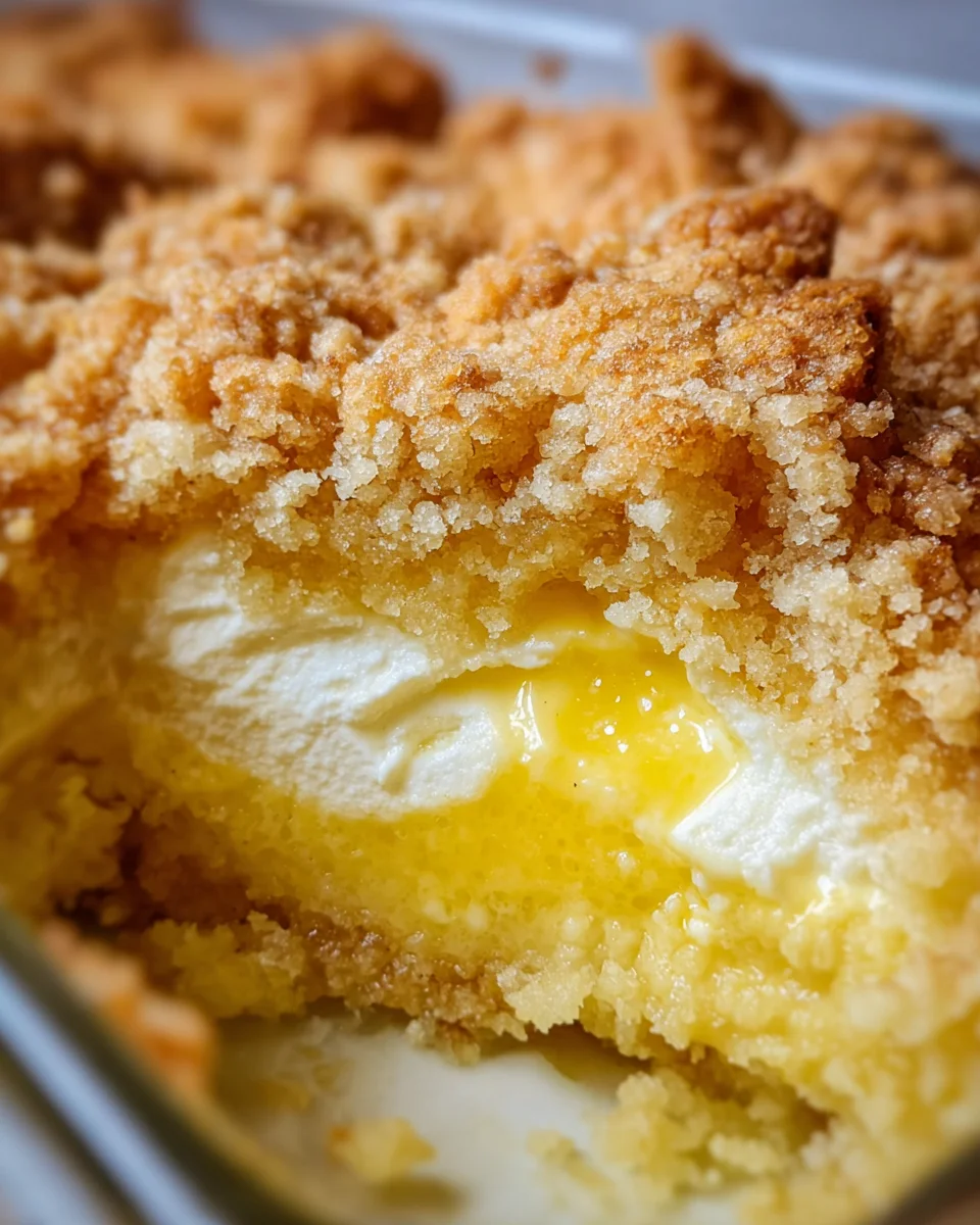 Lemon Cream Cheese Dump Cake Recipe