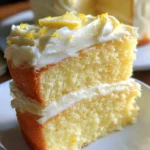 Lemon Velvet Cake with Lemon Cream Cheese Frosting