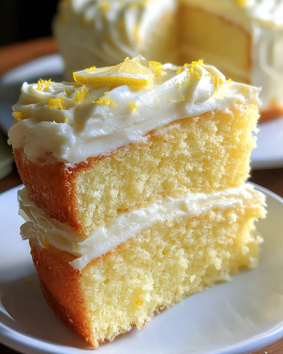 Lemon Velvet Cake with Lemon Cream Cheese Frosting