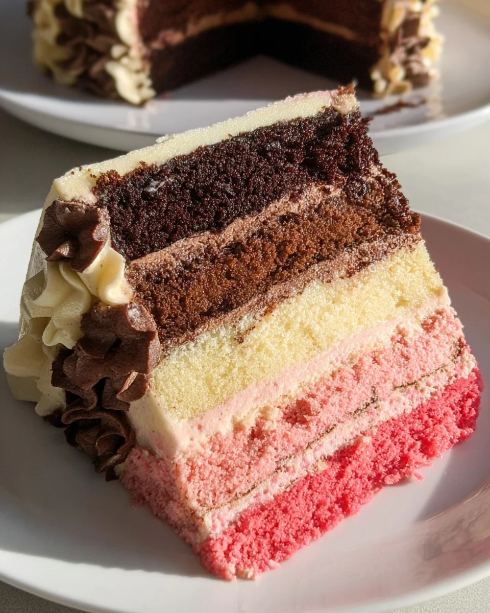 Neapolitan Layer Cake