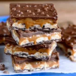No Bake Crispy Snickers Bars 23 No Bake Crispy Snickers Bars