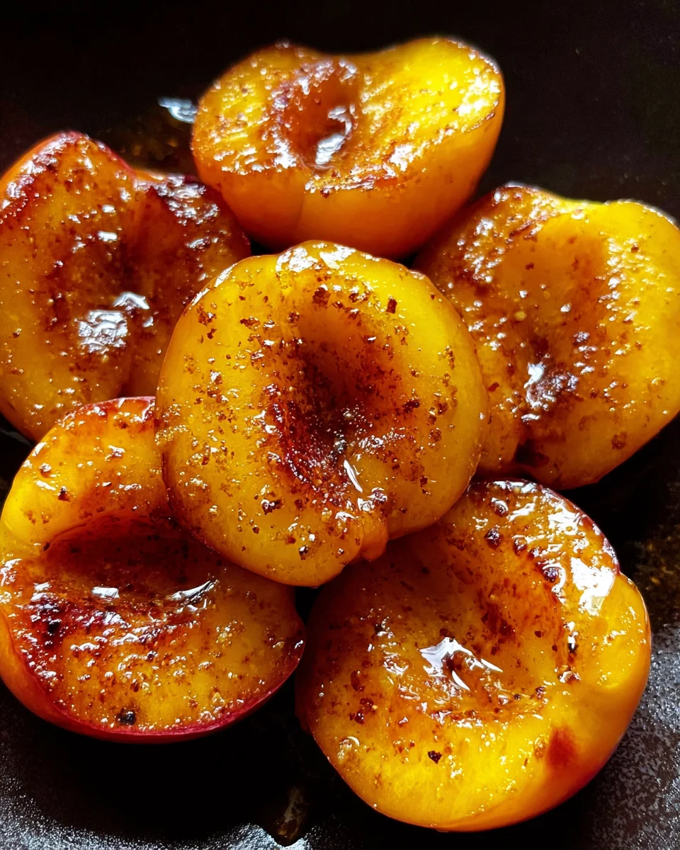 Pan Fried Peaches