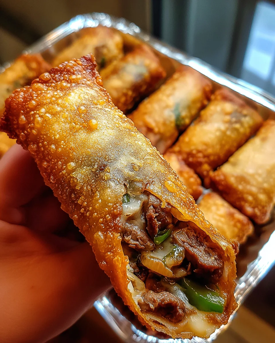 Philly Cheesesteak Egg Roll