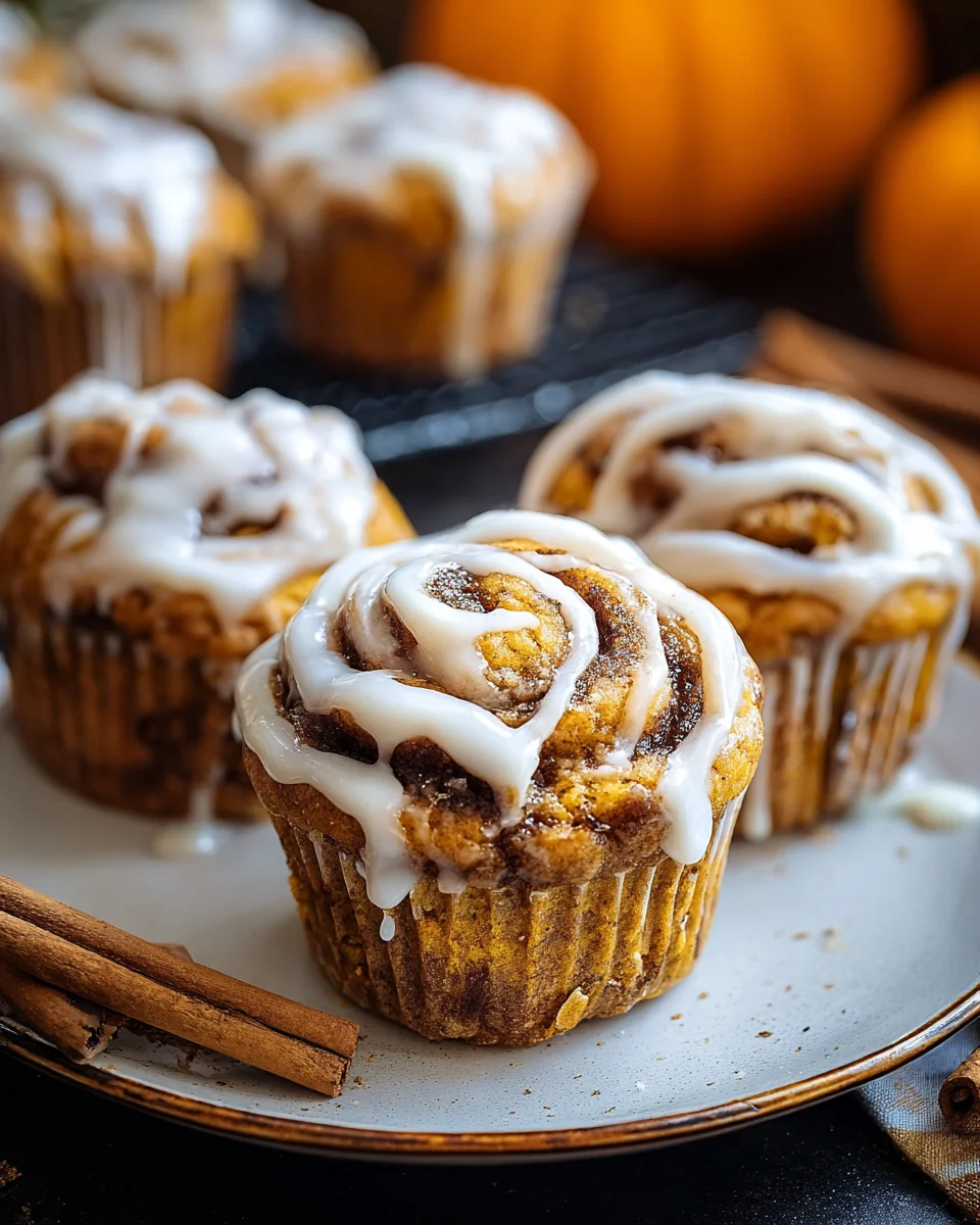 Pumpkin Cinnamon Roll Muffins 23 Pumpkin