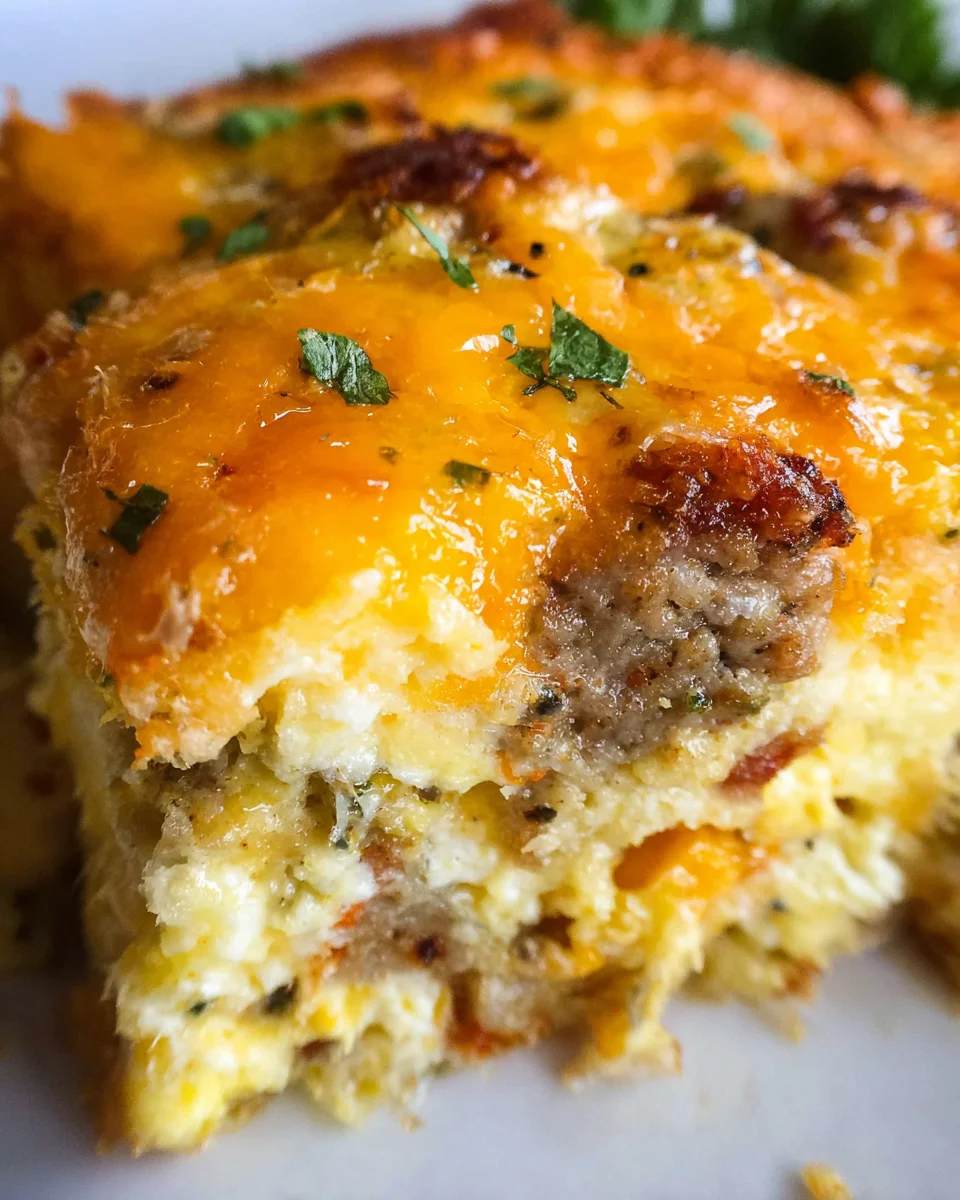 Savory Breakfast Sausage and Cheese Casserole Recipe 22 Savory