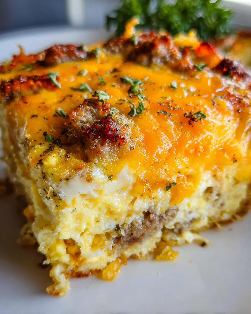 Savory Breakfast Sausage and Cheese Casserole Recipe 23 Savory