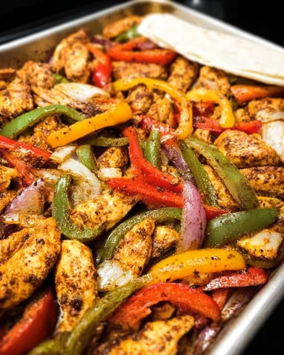 Sheet Pan Chicken Fajitas