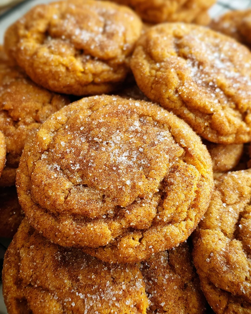 Soft and chewy pumpkin cookies