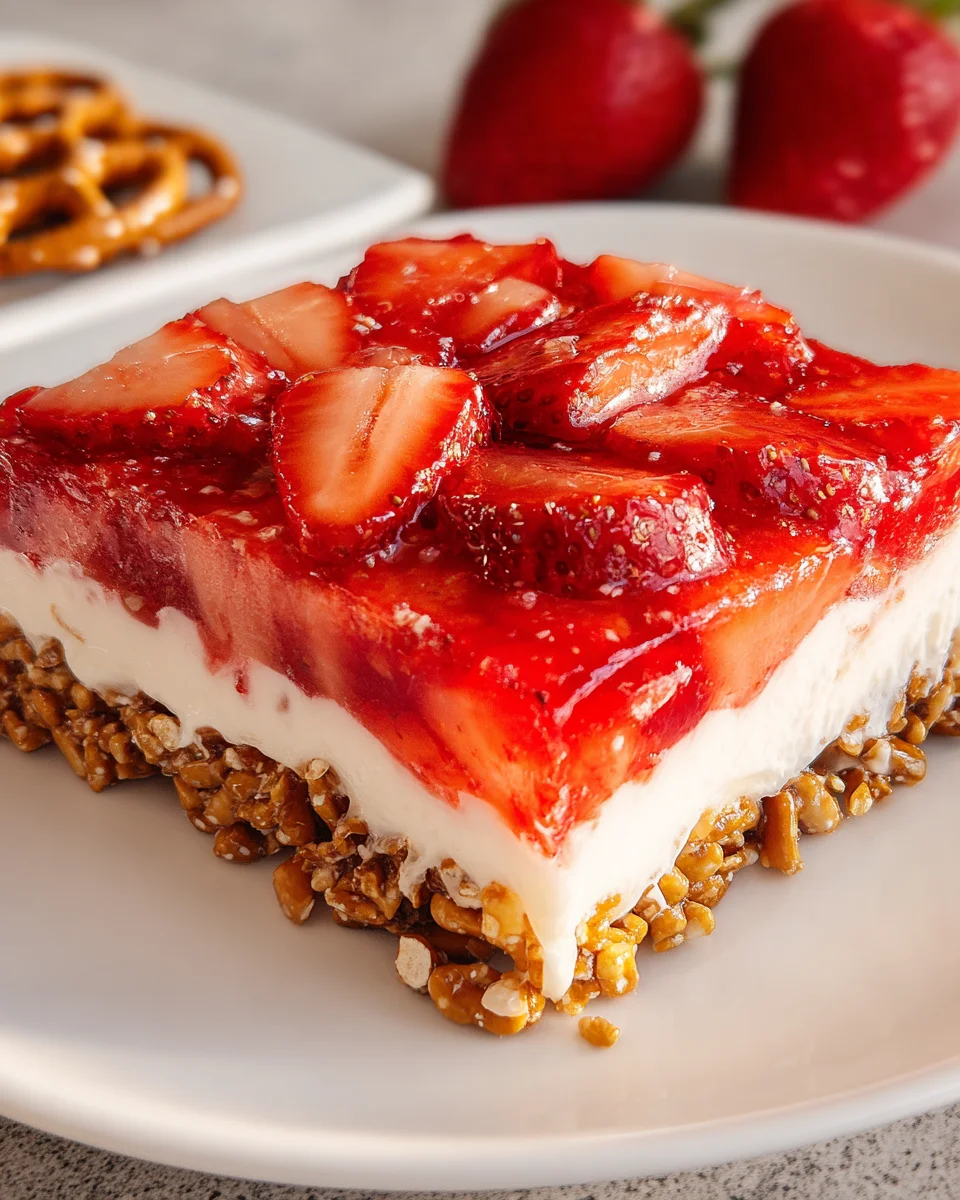 Strawberry Pretzel Jello Salad 23 Strawberry