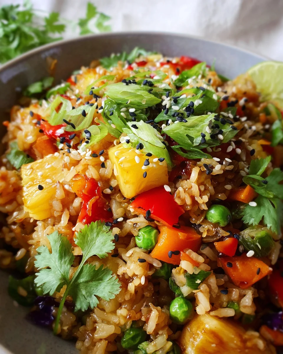 Vegan Pineapple Fried Rice 19 Vegan
