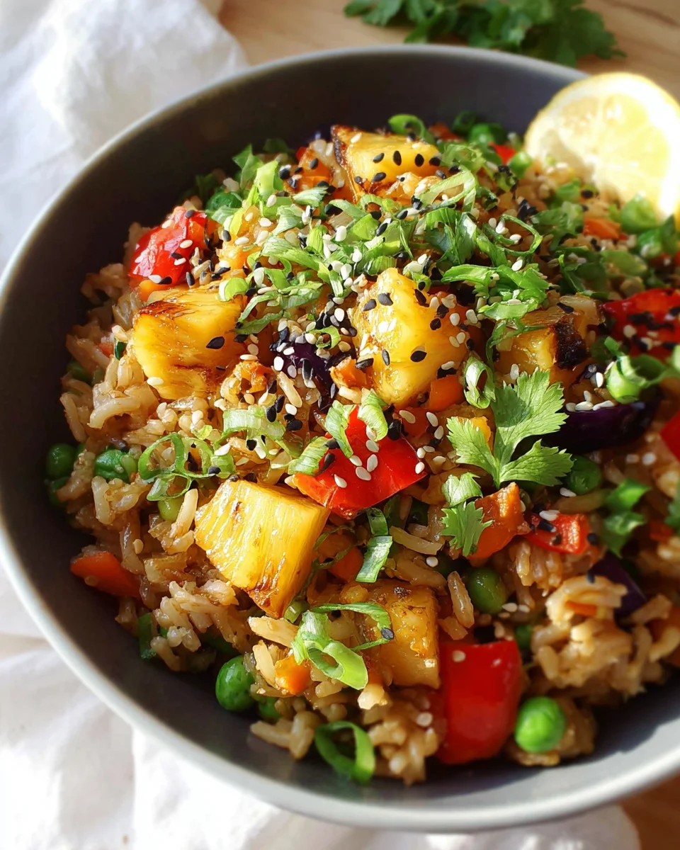Vegan Pineapple Fried Rice 20 Vegan