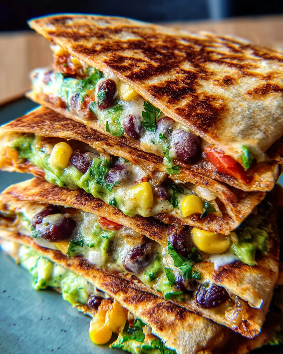 Vegan Quesadillas with Black Beans and Avocado 19 Vegan